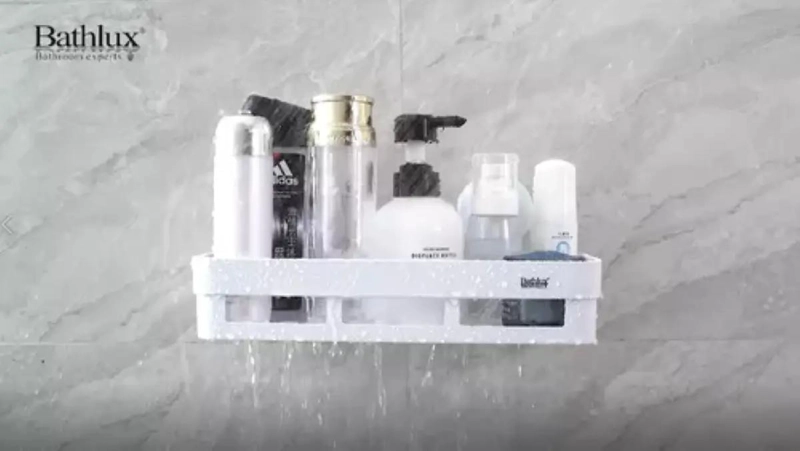 ORGANIZADOR DE DUCHA CON VENTOSA Y ESTANTE MULTIFUNCION PARA BAÑO - 2