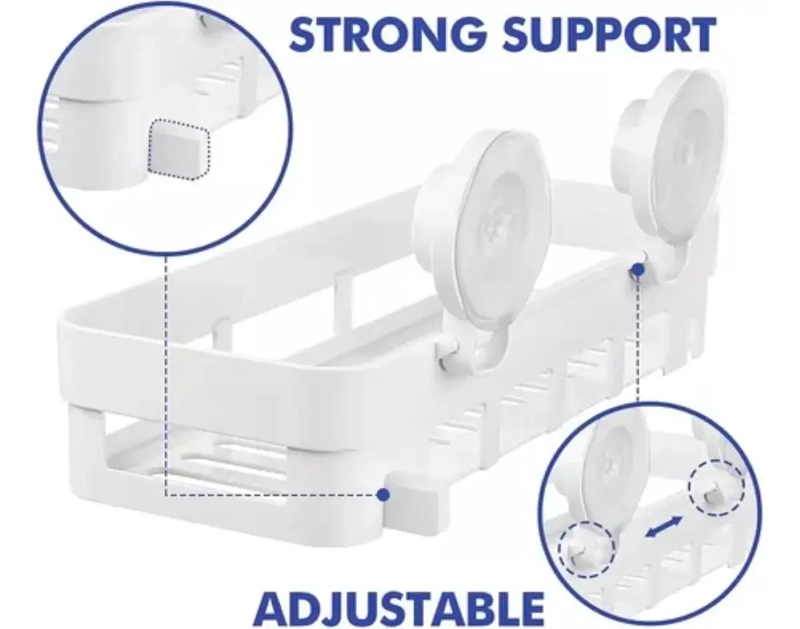 ORGANIZADOR DE DUCHA CON VENTOSA Y ESTANTE MULTIFUNCION PARA BAÑO - 3