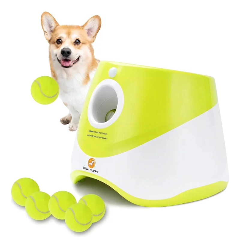 LANZADOR AUTOMATICO DE PELOTAS PARA PERROS CON FUNCION INTERACTIVA - 1