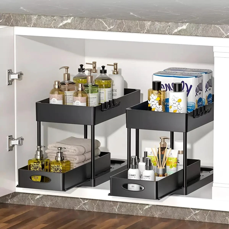 ORGANIZADOR DESLIZANTE PARA BAÑO Y COCINA CON DISEÑO SIMPLE Y FUNCIONAL - 1