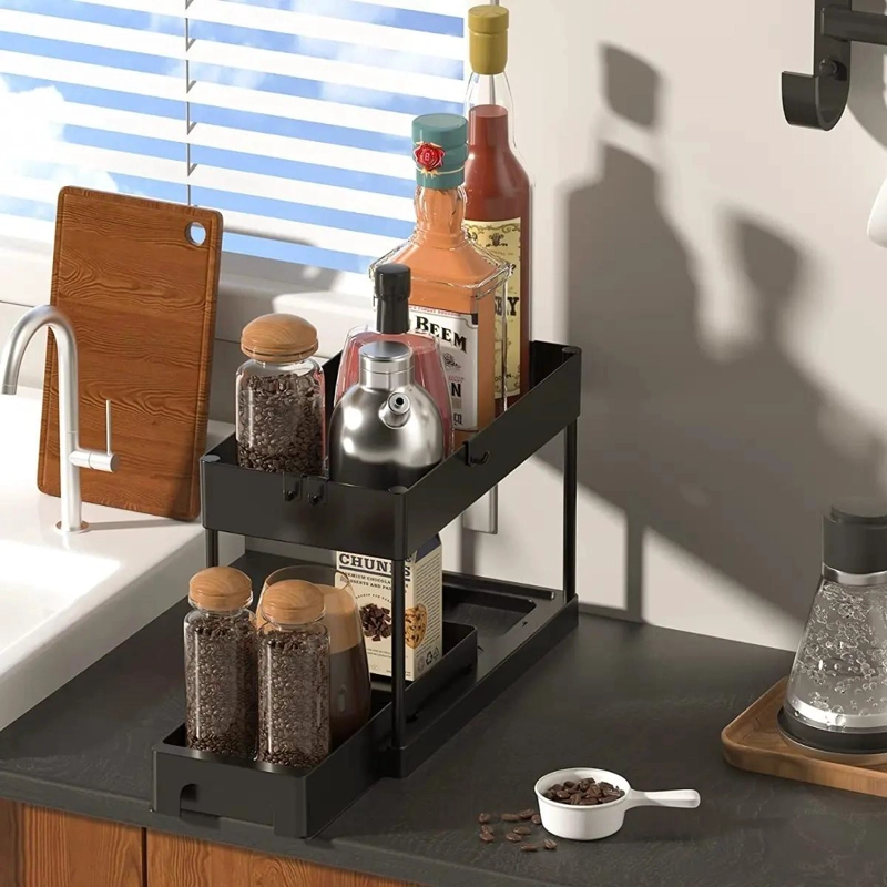 ORGANIZADOR DESLIZANTE PARA BAÑO Y COCINA CON DISEÑO SIMPLE Y FUNCIONAL - 2