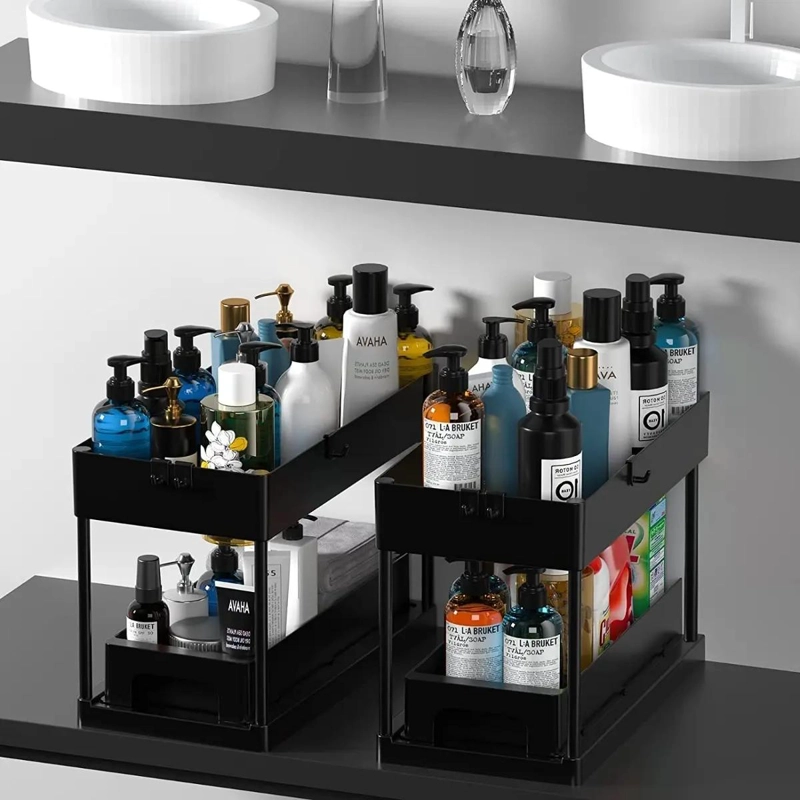 ORGANIZADOR DESLIZANTE PARA BAÑO Y COCINA CON DISEÑO SIMPLE Y FUNCIONAL - 3