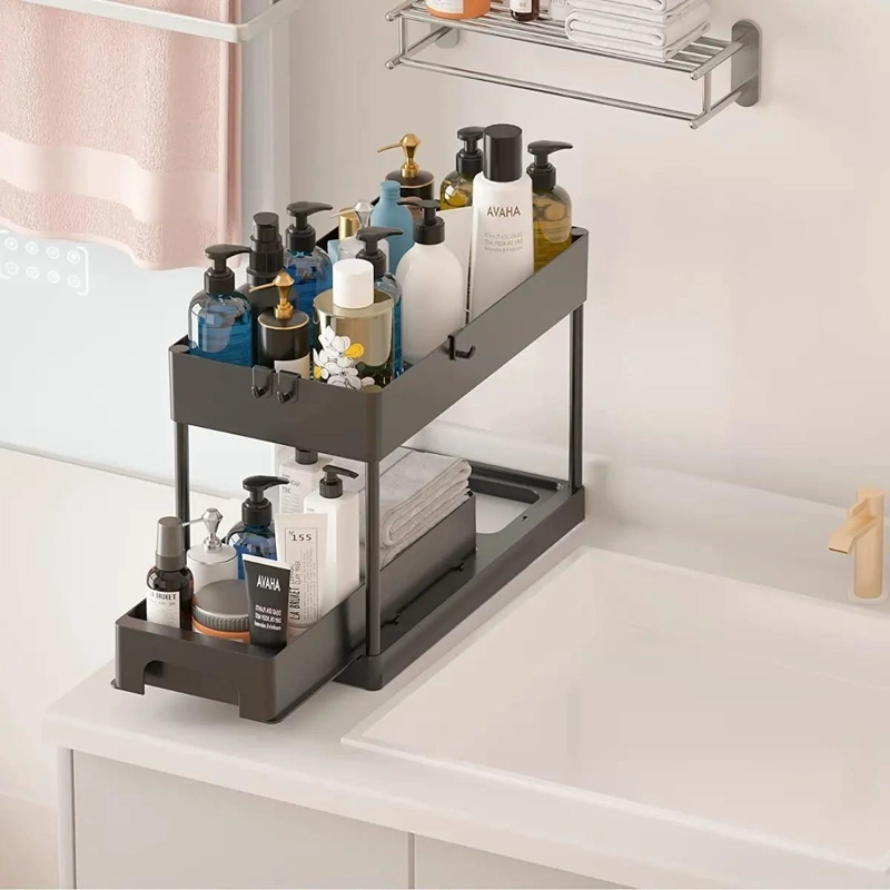 ORGANIZADOR DESLIZANTE PARA BAÑO Y COCINA CON DISEÑO SIMPLE Y FUNCIONAL - 5