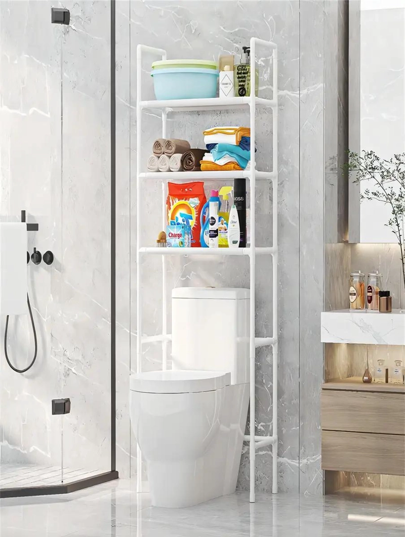 MUEBLE ORGANIZADOR PARA BAÑO CON 3 NIVELES Y DISEÑO FUNCIONAL - 2