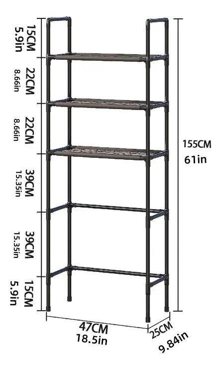 MUEBLE ORGANIZADOR PARA BAÑO CON 3 NIVELES Y DISEÑO FUNCIONAL - 4