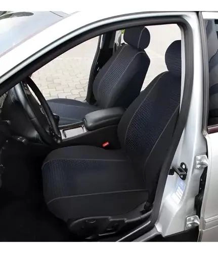 FUNDA PROTECTORA PARA ASIENTO DELANTERO DE VEHICULO 3 PIEZAS PARA 2 ASIENTOS - 4