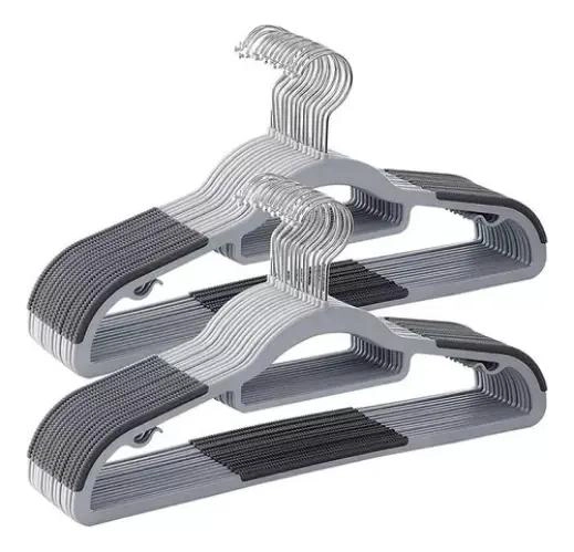 SET DE 30 COLGADORES DE PLASTICO PARA ROPA RESISTENTES Y PRACTICOS - 1