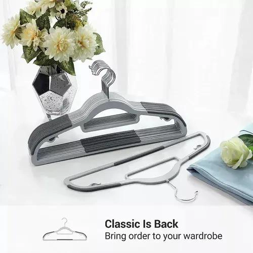 SET DE 30 COLGADORES DE PLASTICO PARA ROPA RESISTENTES Y PRACTICOS - 2
