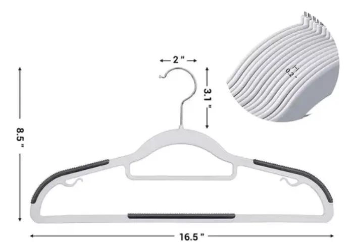 SET DE 30 COLGADORES DE PLASTICO PARA ROPA RESISTENTES Y PRACTICOS - 4