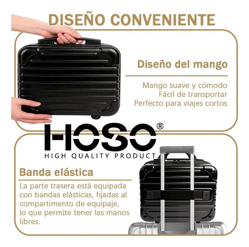 ORGANIZADOR DE MAQUILLAJE CON ESPEJO LED REGULABLE Y COMPARTIMENTOS - 3