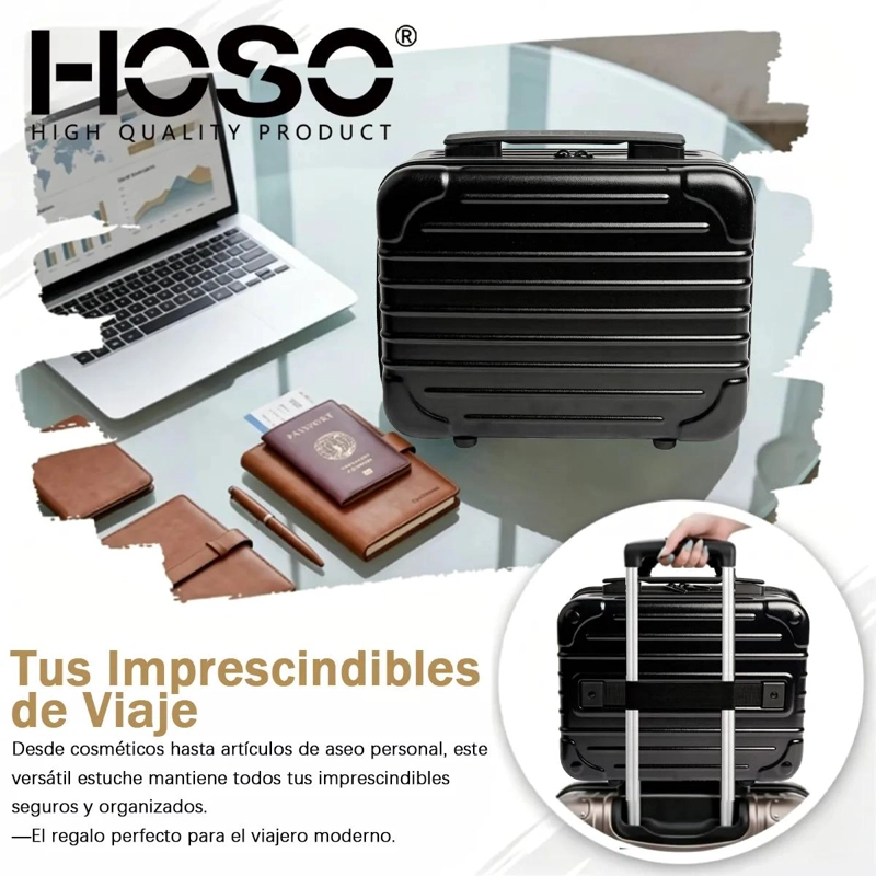 ORGANIZADOR DE MAQUILLAJE CON ESPEJO LED REGULABLE Y COMPARTIMENTOS - 4