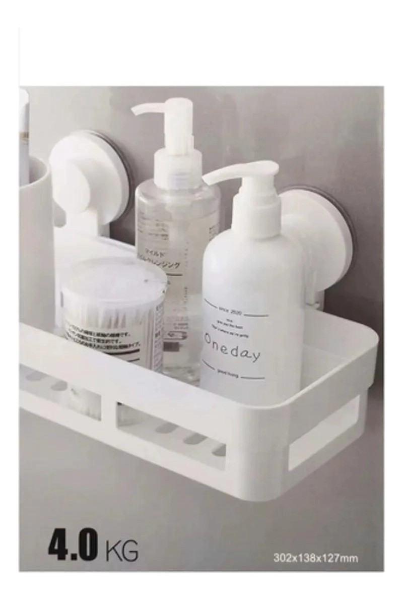 ORGANIZADOR PARA DUCHA CON REPISA Y CESTA PARA ACCESORIOS DE BAÑO - 4