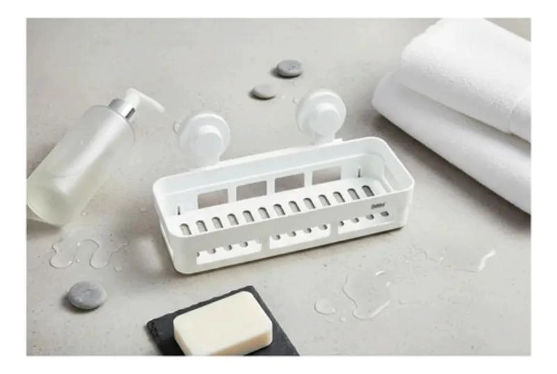 ORGANIZADOR PARA DUCHA CON REPISA Y CESTA PARA ACCESORIOS DE BAÑO - 5