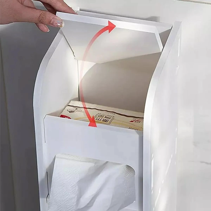 ESTANTE ORGANIZADOR PARA BAÑO CON 3 COMPARTIMENTOS COLOR BLANCO - 4