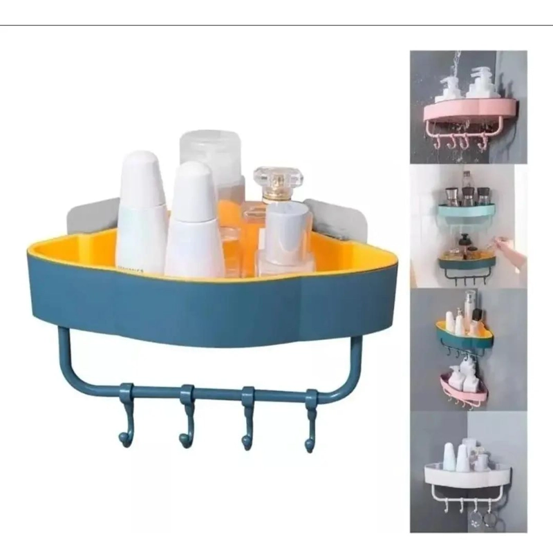 ORGANIZADOR ESQUINERO DE PLASTICO PARA DUCHA Y COCINA CON 3 NIVELES - 5