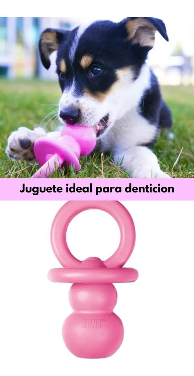 JUGUETE PARA PERRO DE CAUCHO NATURAL COLOR ROSA TAMAÑO PEQUEÑO - 3