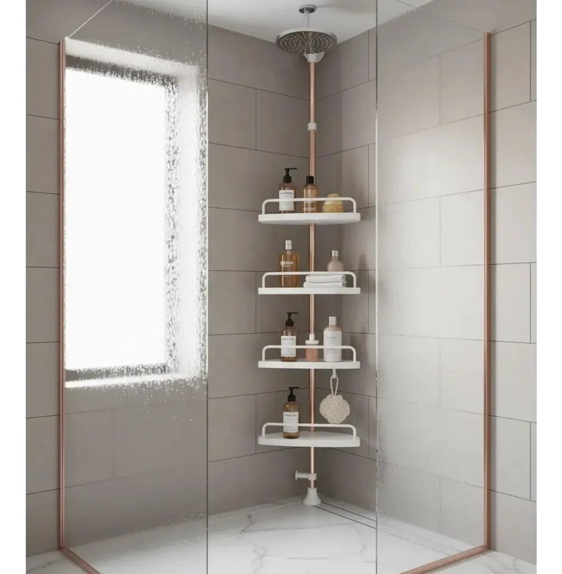 REPISA MULTIUSO DE ACERO RESISTENTE PARA BAÑO Y RINCON ORGANIZADOR - 3