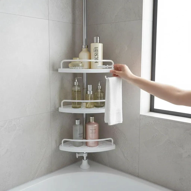REPISA MULTIUSO DE ACERO RESISTENTE PARA BAÑO Y RINCON ORGANIZADOR - 4