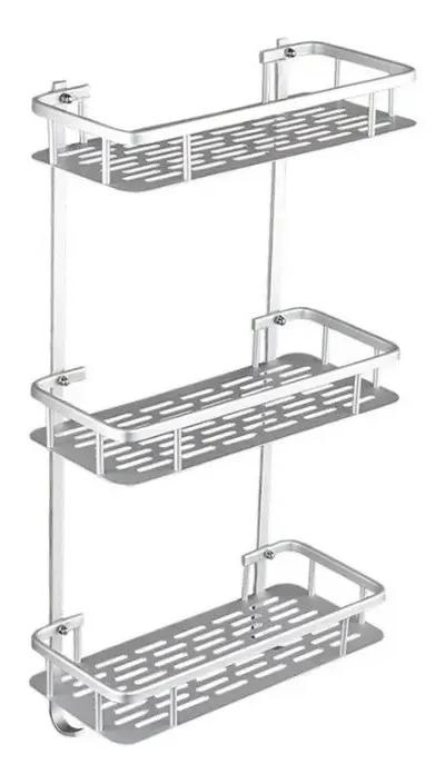 ORGANIZADOR ADHESIVO PARA DUCHA CON 3 NIVELES Y DISEÑO COMPACTO - 1