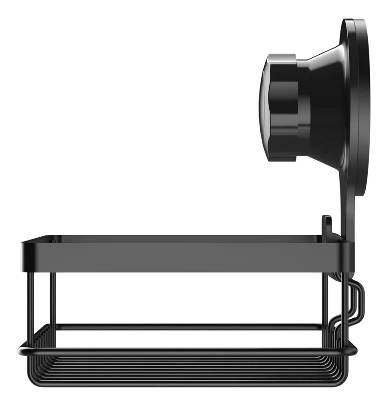 ORGANIZADOR PARA DUCHA CON SISTEMA DE SUCCION COLOR NEGRO - 2