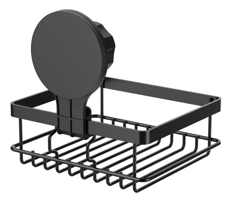 ORGANIZADOR PARA DUCHA CON SISTEMA DE SUCCION COLOR NEGRO - 3