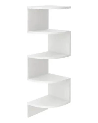 REPISA ESQUINERA DECORATIVA MINIMALISTA DE 5 NIVELES PARA PARED - 1