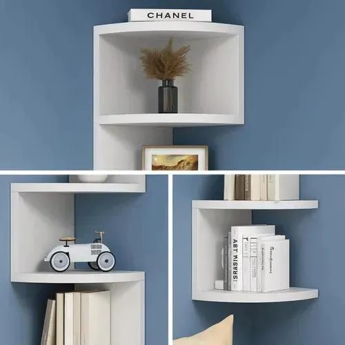 REPISA ESQUINERA DECORATIVA MINIMALISTA DE 5 NIVELES PARA PARED - 5