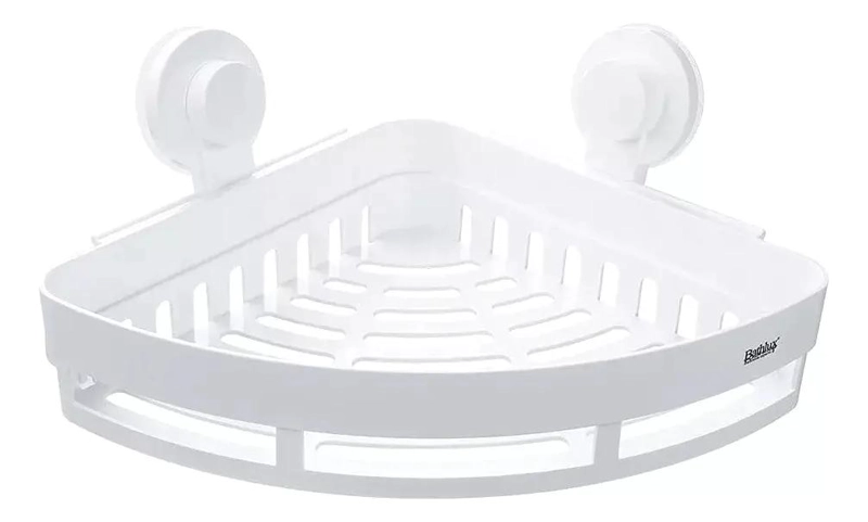 ESQUINERO ORGANIZADOR PARA BAÑO CON VENTOSA FUERTE Y CAPACIDAD 4KG - 1