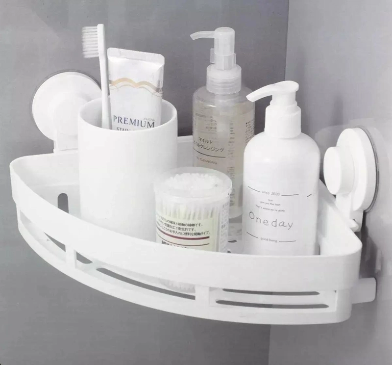 ESQUINERO ORGANIZADOR PARA BAÑO CON VENTOSA FUERTE Y CAPACIDAD 4KG - 2