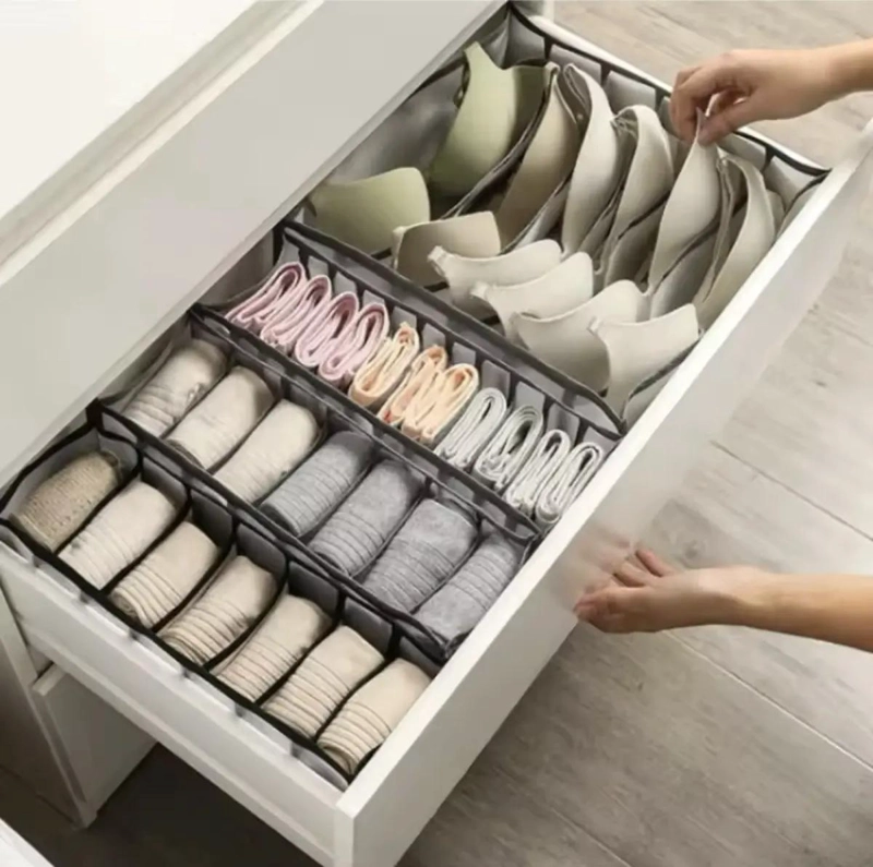 SET ORGANIZADOR PARA ARMARIO CON 3 PIEZAS PARA ROPA INTERIOR - 4