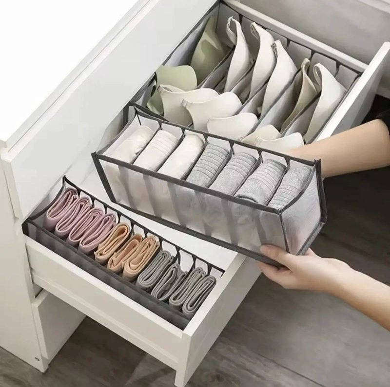 SET ORGANIZADOR PARA ARMARIO CON 3 PIEZAS PARA ROPA INTERIOR - 5