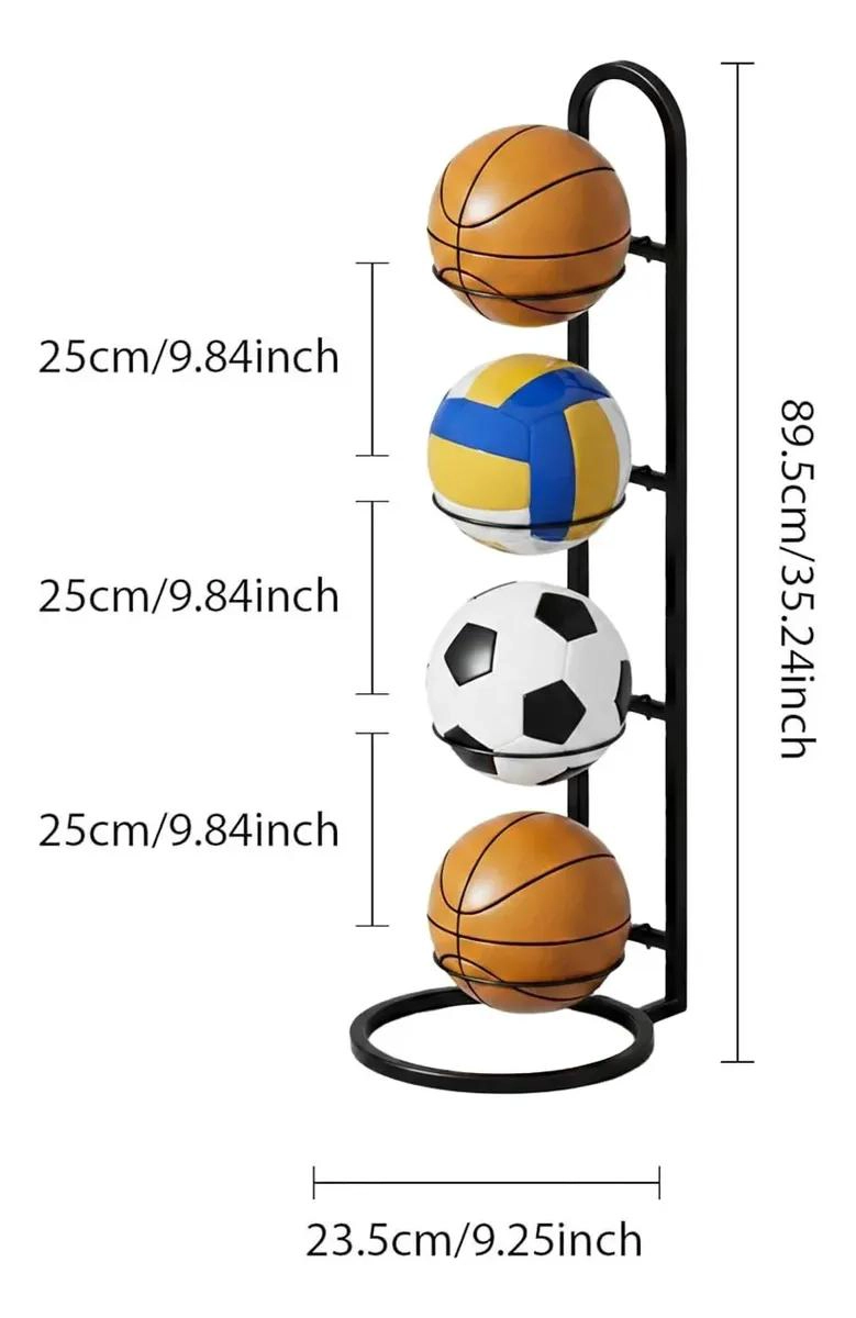 ORGANIZADOR VERTICAL PARA PELOTAS DEPORTIVAS CON BASE ESTABLE Y DISEÑO COMPACTO - 2