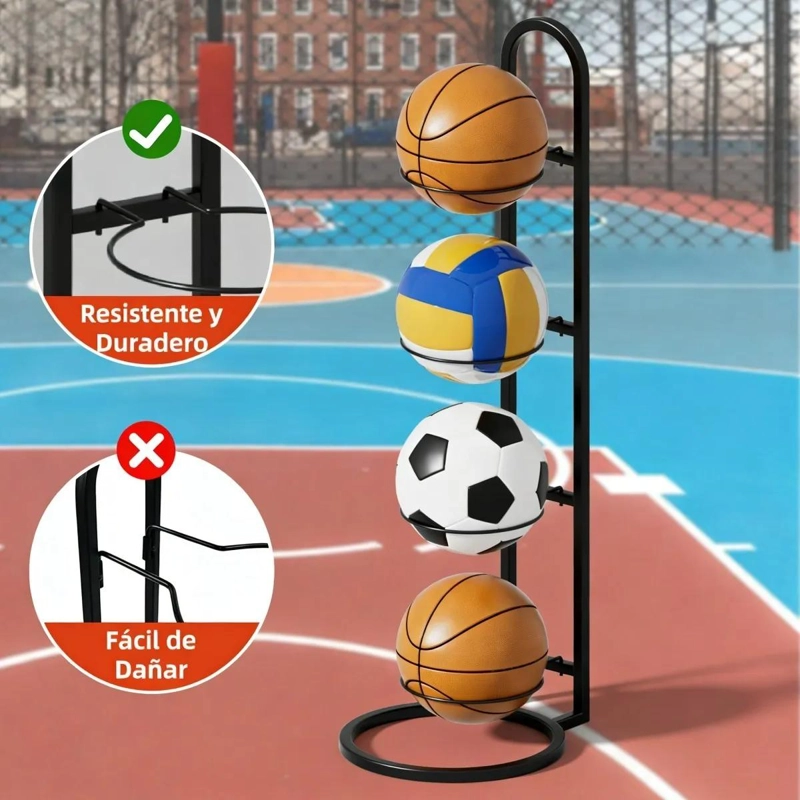 ORGANIZADOR VERTICAL PARA PELOTAS DEPORTIVAS CON BASE ESTABLE Y DISEÑO COMPACTO - 5