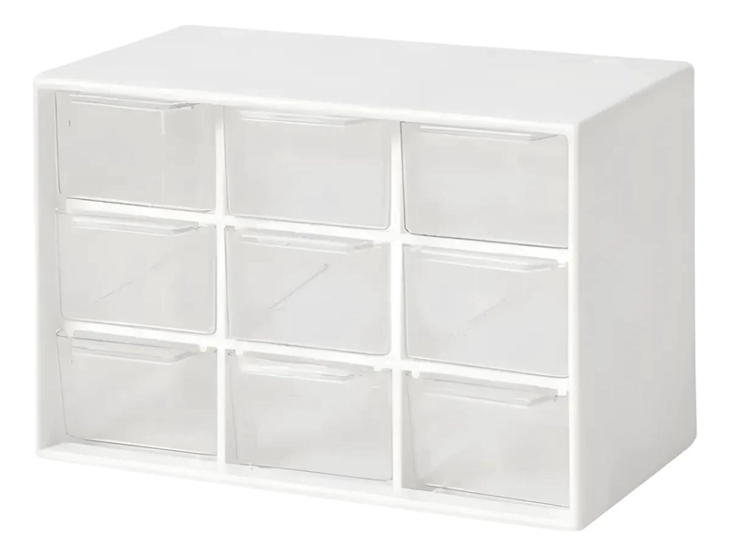 CAJA ORGANIZADORA PARA JOYAS CON 9 CAJONES PARA BISUTERIA - 1