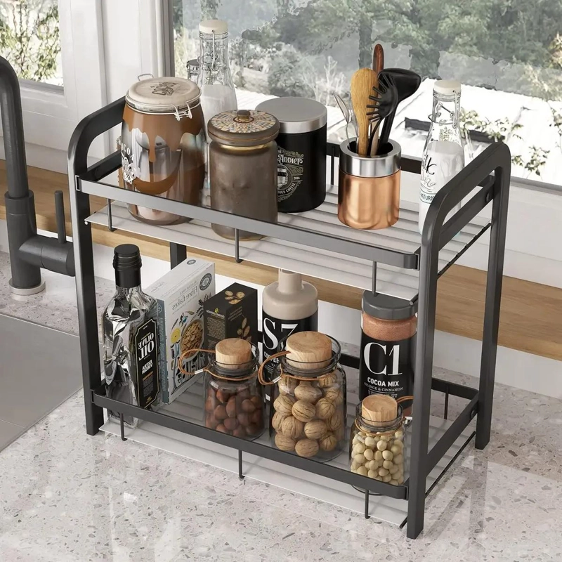 ESTANTE ORGANIZADOR MULTIUSO DE 2 NIVELES PARA COCINA Y BAÑO - 5