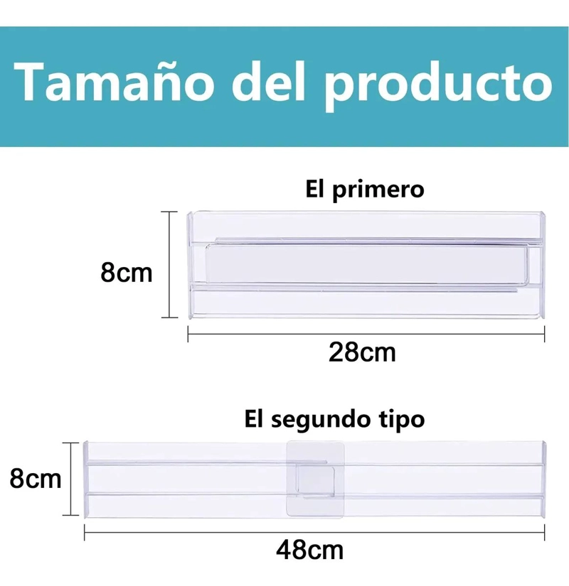 SEPARADORES AJUSTABLES PARA CAJONES DE 27 A 47 CM - 2