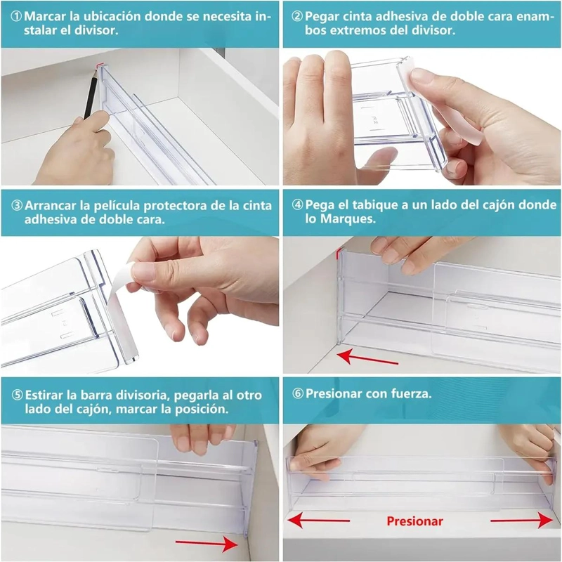 SEPARADORES AJUSTABLES PARA CAJONES DE 27 A 47 CM - 3