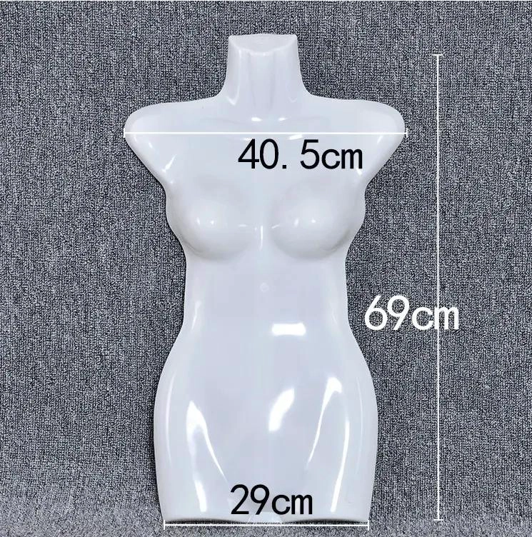 COLGADOR PARA ROPA CON FORMA DE TORSO DE DAMA EN PLASTICO HUECO CON GANCHO - 2