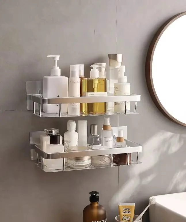 SET DE 2 REPISAS ADHESIVAS PARA ORGANIZAR DUCHA Y BAÑO - 3
