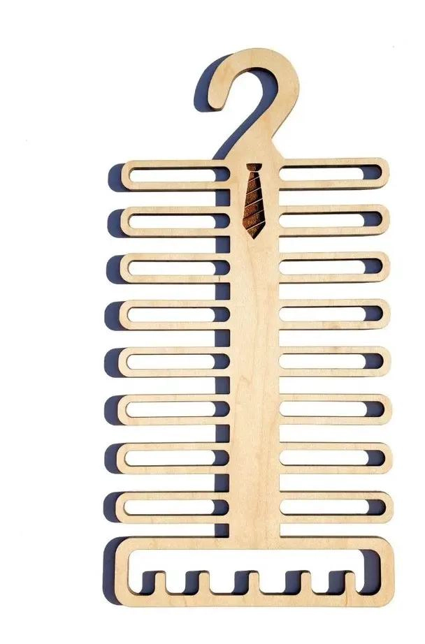 COLGADOR VERTICAL PARA BUFANDAS Y CORBATAS CON MULTIPLES GANCHOS - 1