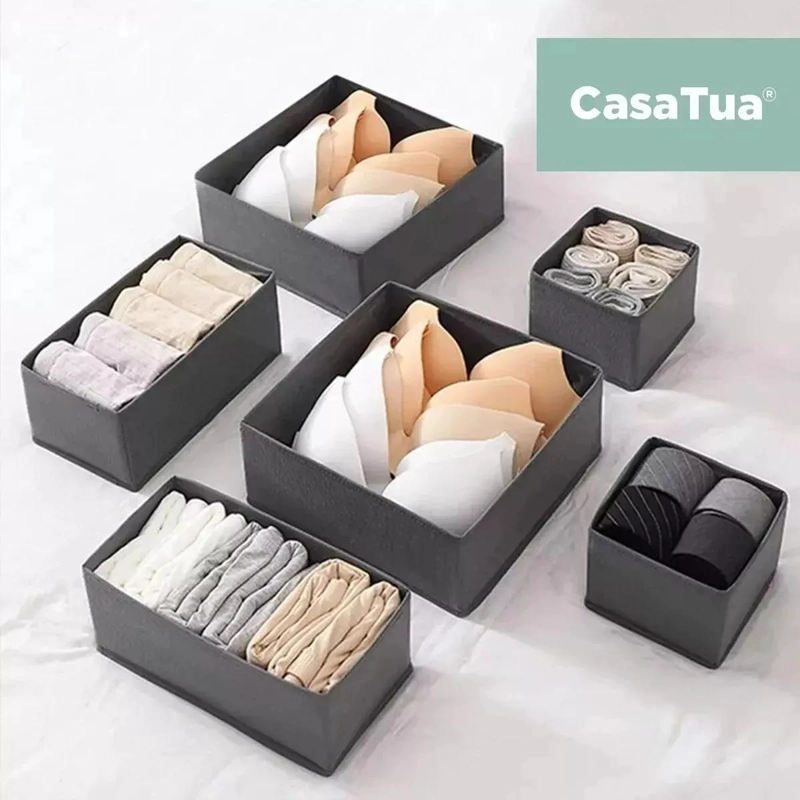 SET DE 8 ORGANIZADORES PARA CAJONES DE ROPA INTERIOR Y ACCESORIOS - 4