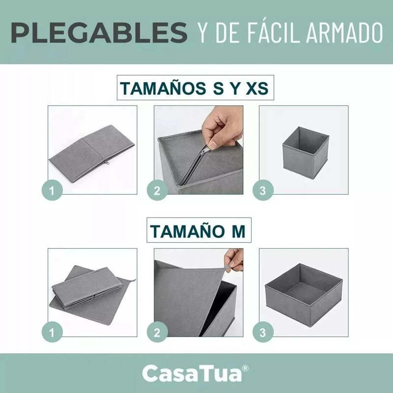 SET DE 8 ORGANIZADORES PARA CAJONES DE ROPA INTERIOR Y ACCESORIOS - 5