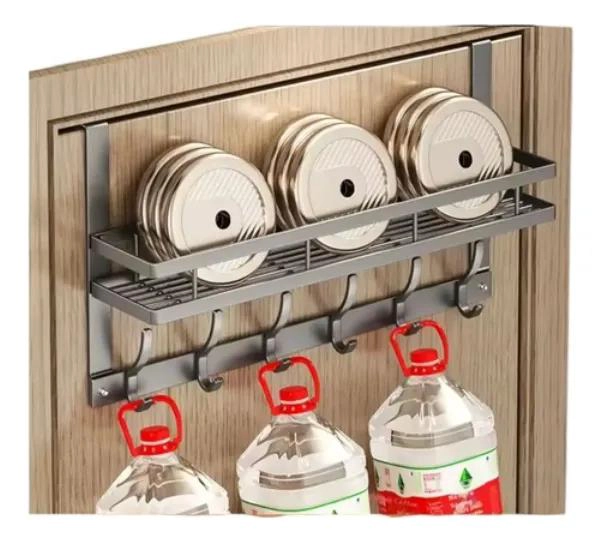 ORGANIZADOR COLGANTE PARA PUERTA CON REPISA Y PERCHERO MULTIUSOS - 3