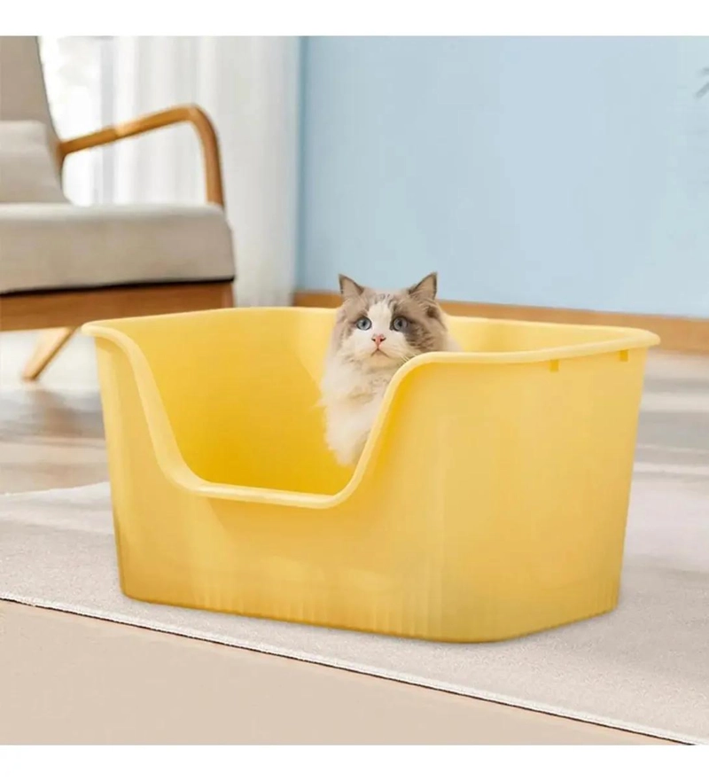 ARENERO ABIERTO EXTRA GRANDE PARA GATOS CON PALA INCLUIDA - 5