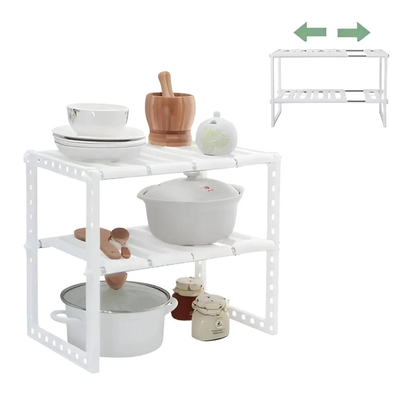 ORGANIZADOR EXPANDIBLE PARA FREGADERO DE ACERO INOXIDABLE - 1