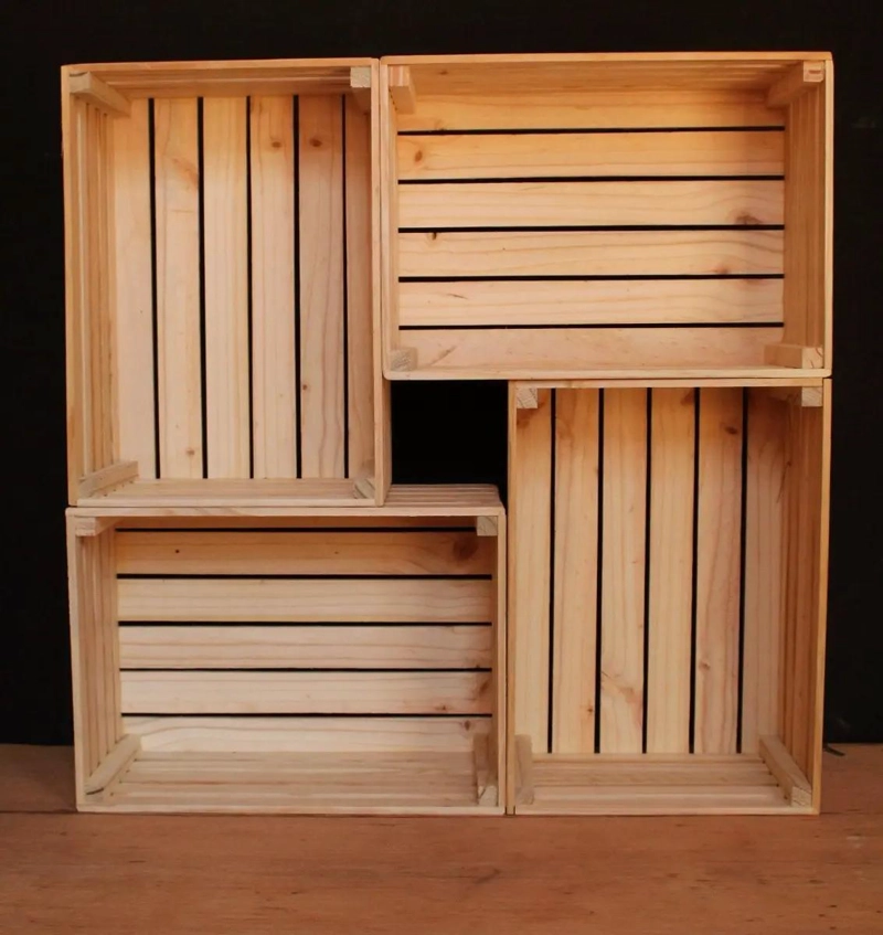 CAJA ORGANIZADORA DE MADERA PARA DECORACION CON CAJON 35X25X15 CM - 3