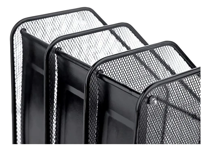 ORGANIZADOR METALICO PARA ESCRITORIO CON 3 NIVELES PARA LIBROS Y REVISTAS - 4