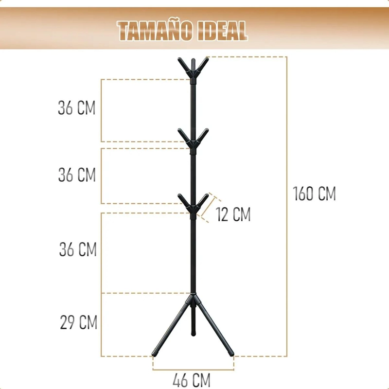 COLGADOR ORGANIZADOR DE ROPA CON GANCHO RESISTENTE Y DISEÑO PRACTICO - 2