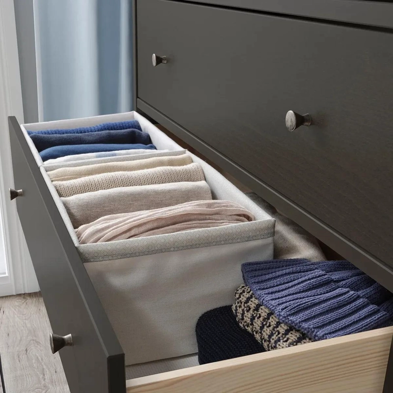 ORGANIZADOR ALTO DE POLIE STER RECICLADO GRIS 26X34X18 CM - 4