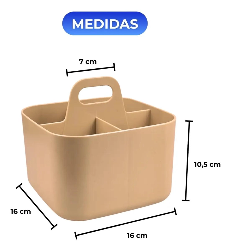 ORGANIZADOR CON 4 DIVISIONES PARA BAÑO, ESCRITORIO Y COCINA - 2